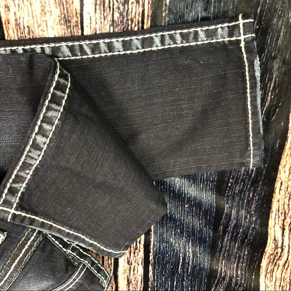 Silver Suki High Capri Jeans Sz 25 Dark Blue Denim - Picture 3 of 5